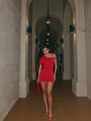 Hattie Twist Mini Dress