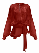 Marcelline Pleated Ruffled Mini Dress