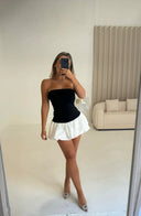 Amelia Bubble Hem Mini Dress