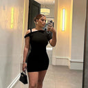 Hattie Twist Mini Dress