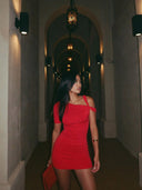Hattie Twist Mini Dress