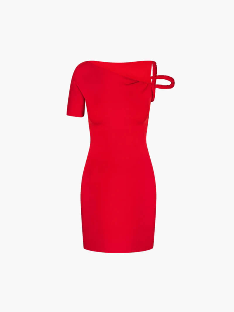Hattie Twist Mini Dress