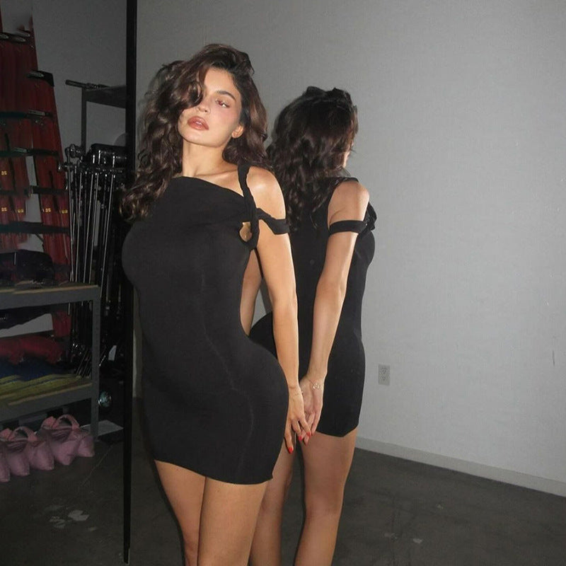Hattie Twist Mini Dress