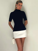 Meg High Neck Mini Dress